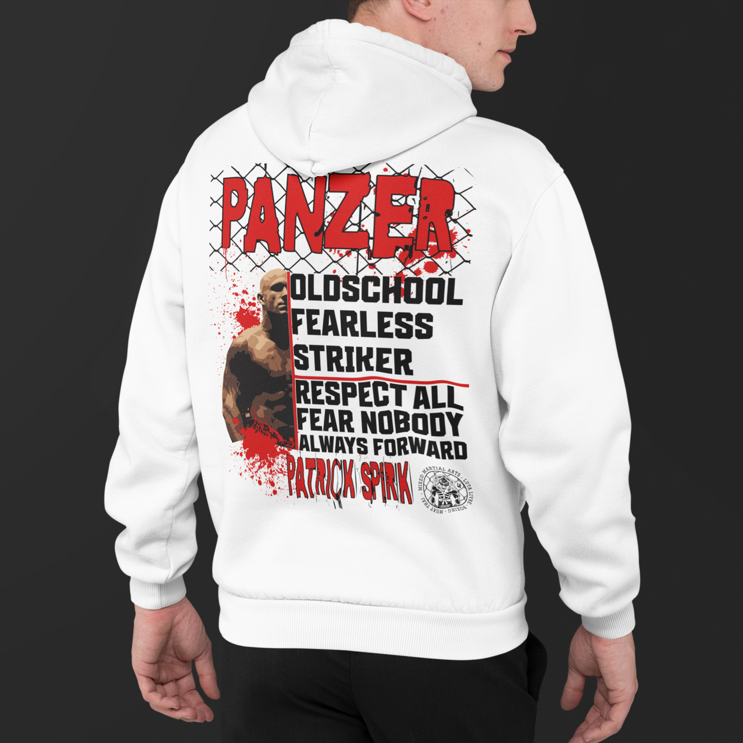 Patrick "Panzer" Spirk (backprint)  - Unisex Premium Hoodie