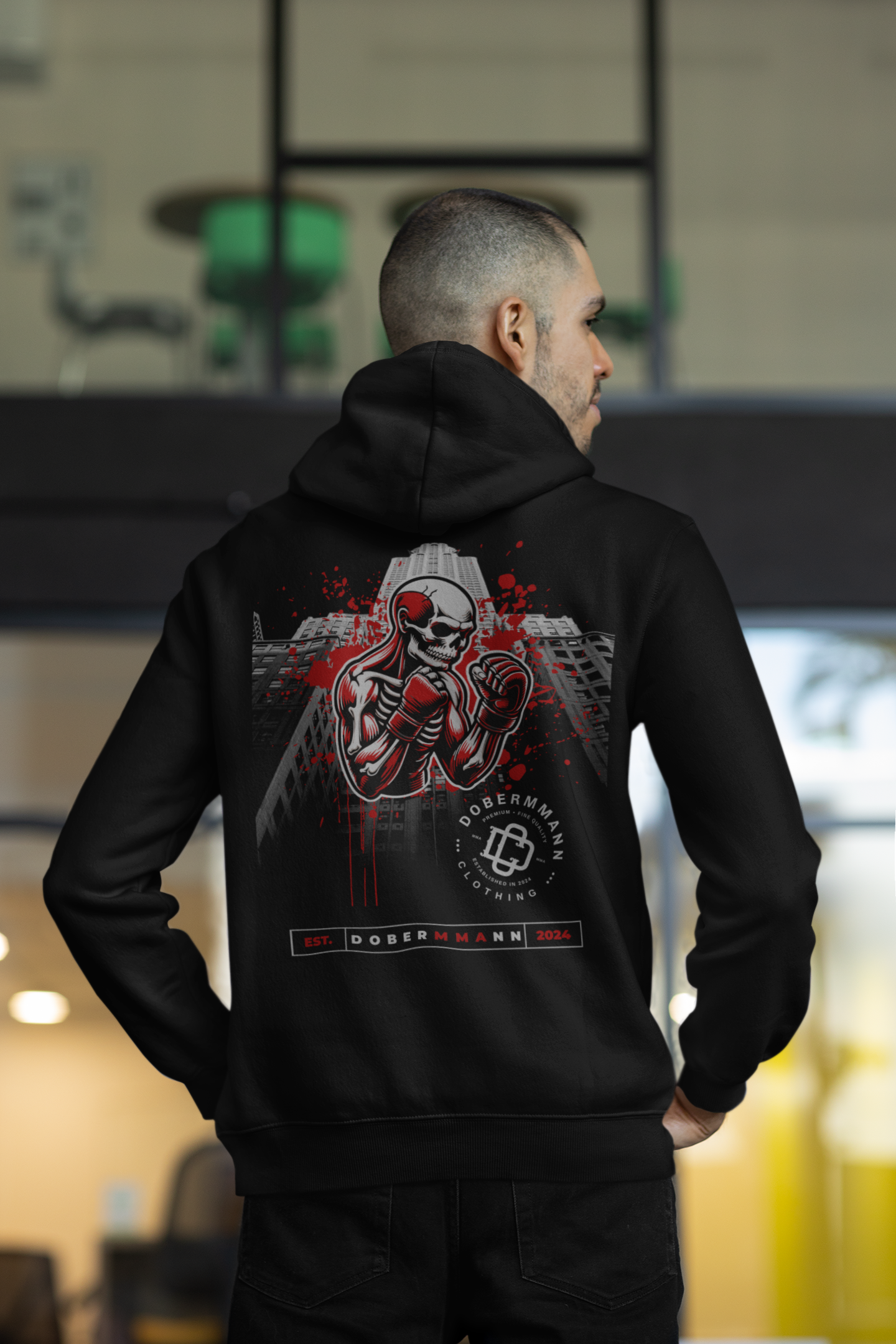 DoberMMAnn - Fight House  - Unisex Premium Hoodie