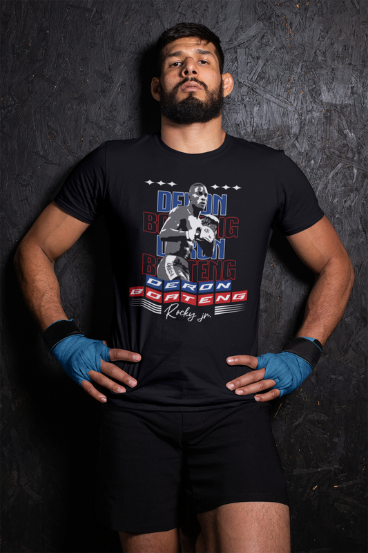 Deron "Rocky jr." Boateng (red/blue)  - Herren Premium Shirt